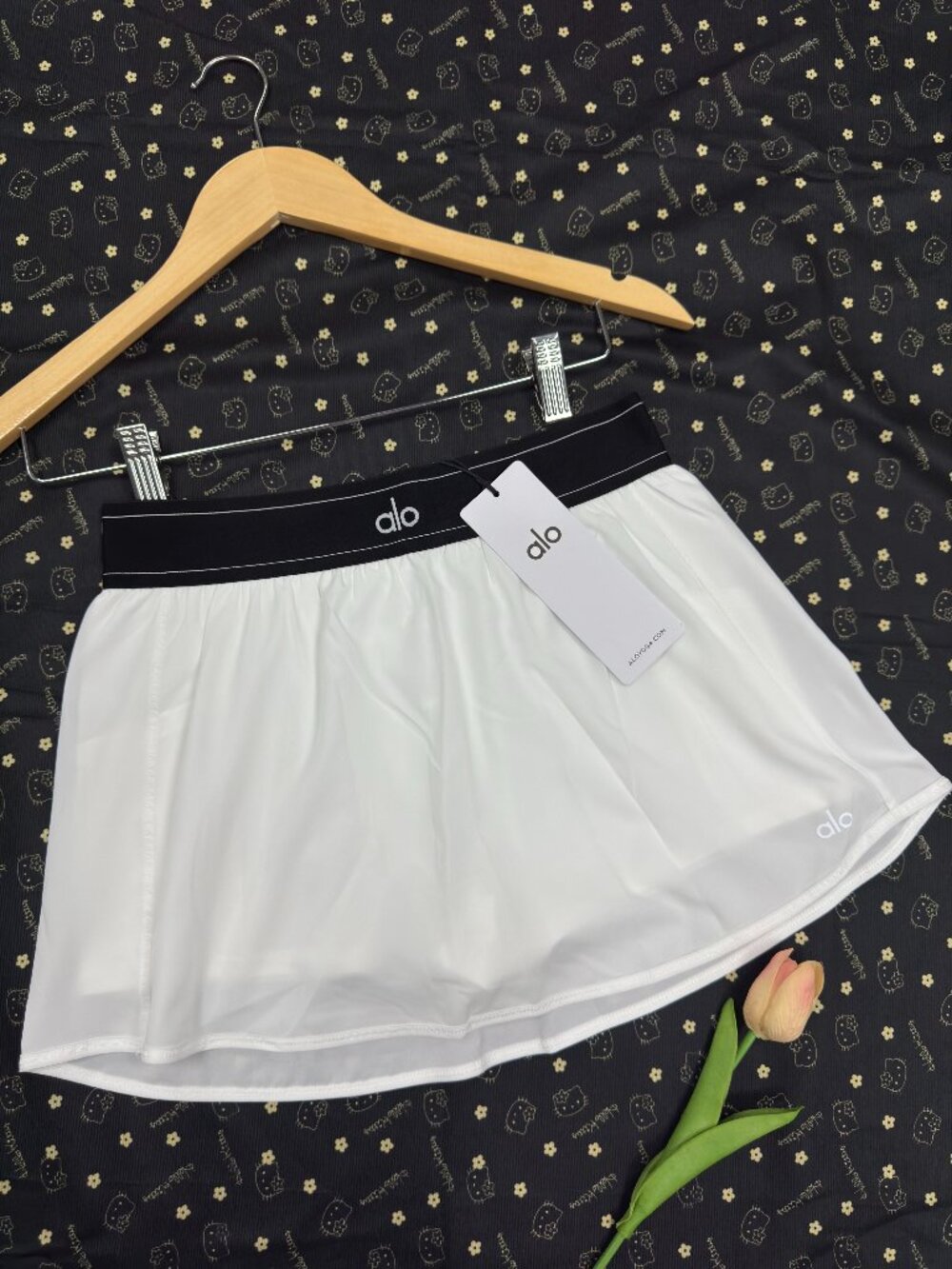 Alo Yoga Match Point Tennis Skirt White 🤍🎾Clean Girl Tenniscore Skirt